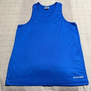 TITLE Boxing Men's Blue Sleeveless Aerovent Tank Top Lightweight Mesh Size S
